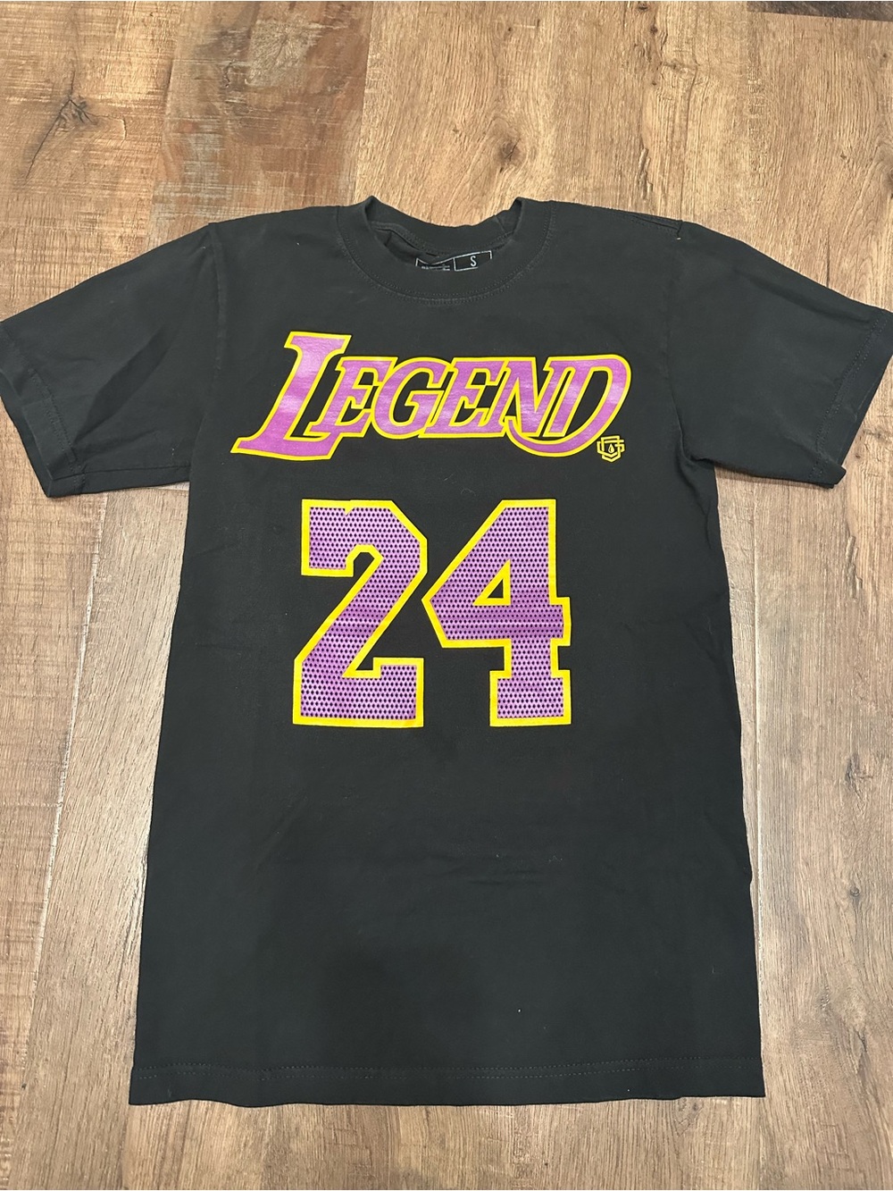 NBA Lakers Kobe 24 legend tee , size small , gently used